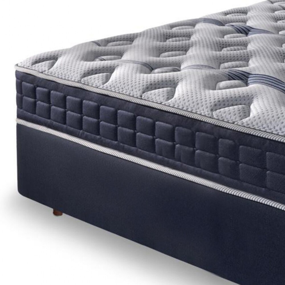 Conjunto Sommier 1 plaza y media - Rustico - Espuma D60 Conjunto Sommier 1 plaza y media - Rustico - Espuma D60