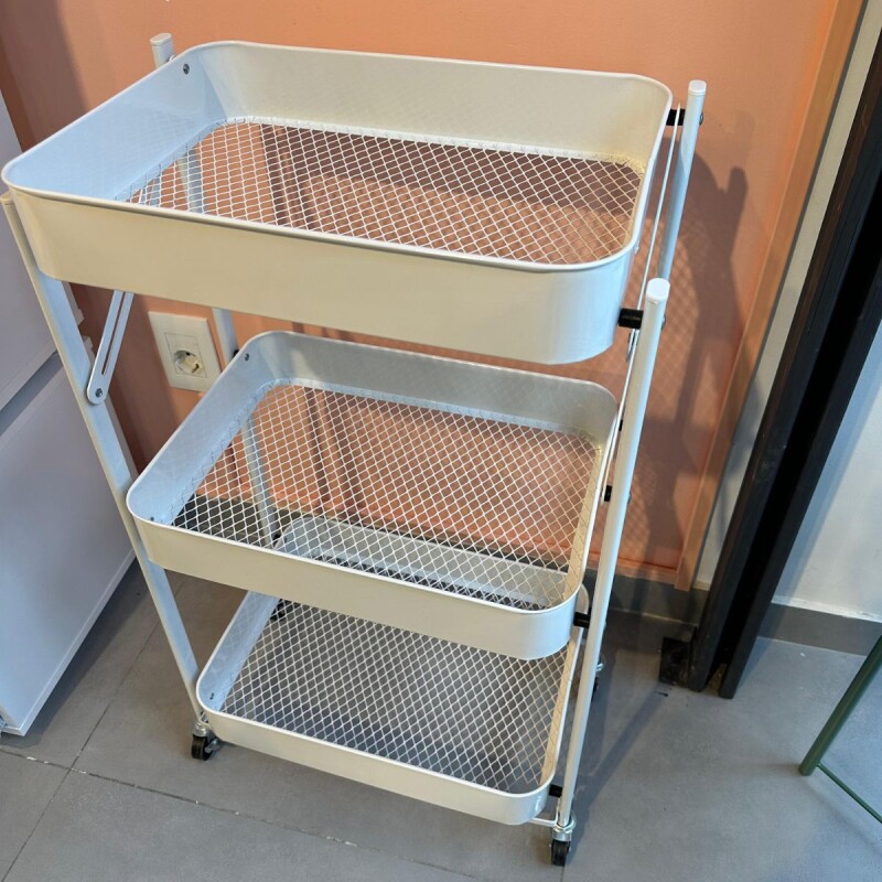 Carro Organizador Plegable Blanco