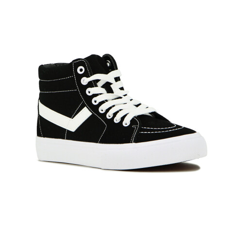 Pony Bota casual lona Unisex - Negro Negro