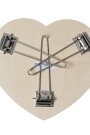 Heart Folding Table Negro
