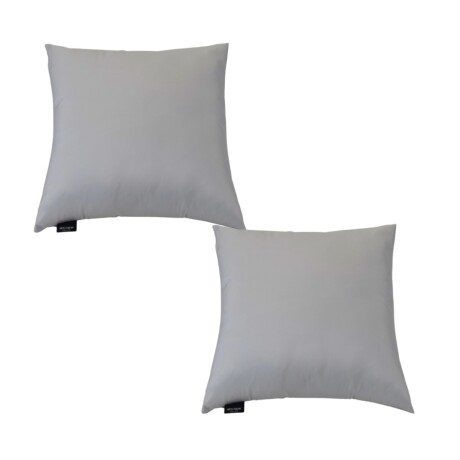 Set x2 funda de almohadones lisa 43 x 43 cm GRIS