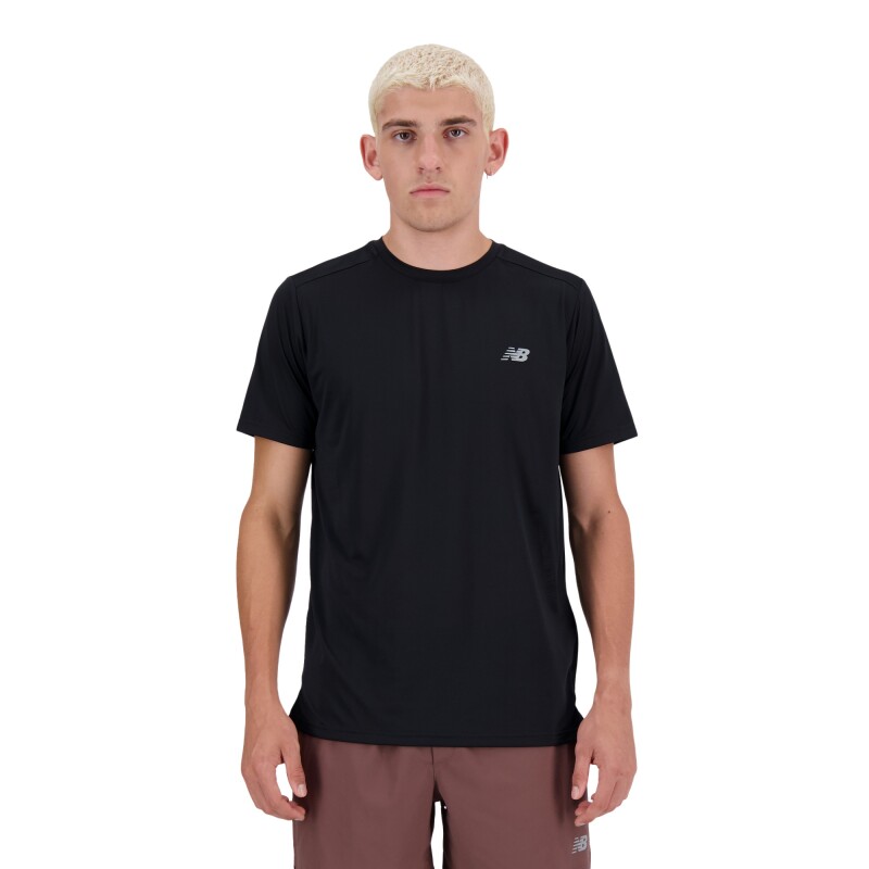 Remera New Balance de Hombre - RUN T-SHIRT - MT41222BK BLACK