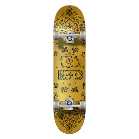 Skate Completo KFD Bandana 7.5" - Gold Skate Completo KFD Bandana 7.5" - Gold
