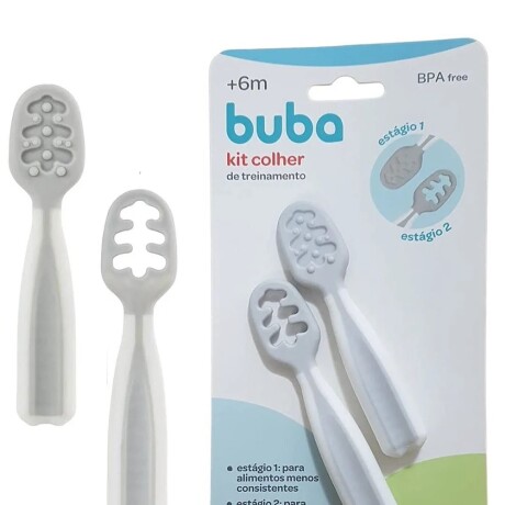 Cucharas de entrenamiento BLW gris