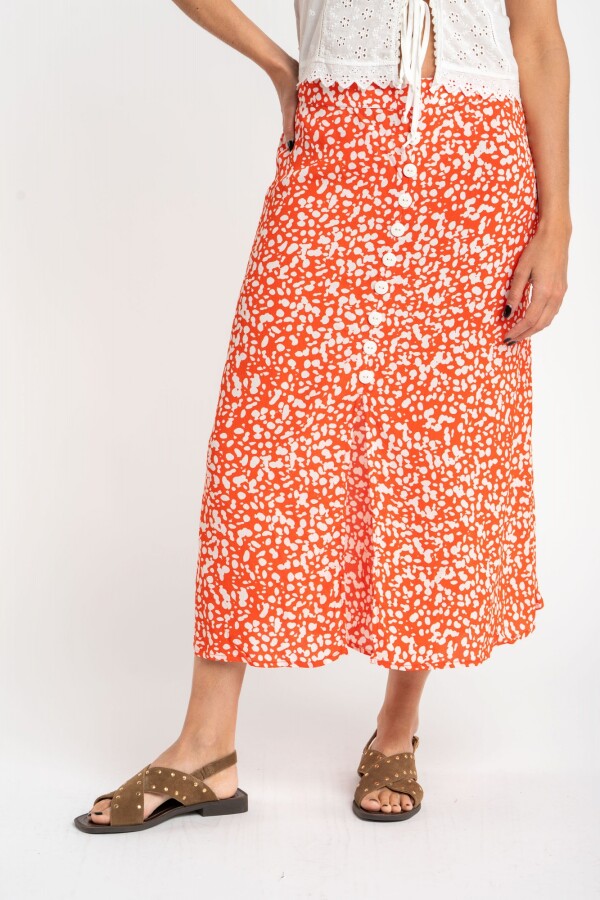 Falda Print Rojo