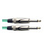 Cable guitarra Stagg SGC3DL green 3m Cable guitarra Stagg SGC3DL green 3m