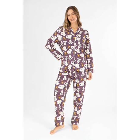 Pijama purple sn americano Lila