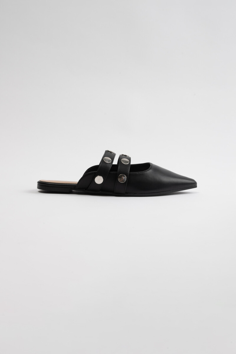 Zueco tachas Negro
