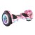 Skate Electrico Hoverboard Gogreen Musica Bt 10" Patineta Variante Color Rosa y Blanco