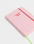 Anotadores Cuadernos y Memos Liso Cuaderno A6 "wellness Diary" - Rosa Claro