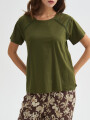 Remera Lugoj Verde Oliva Oscuro