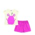 Conjunto pijamas para niñas (blusa y shorts) MARFIL