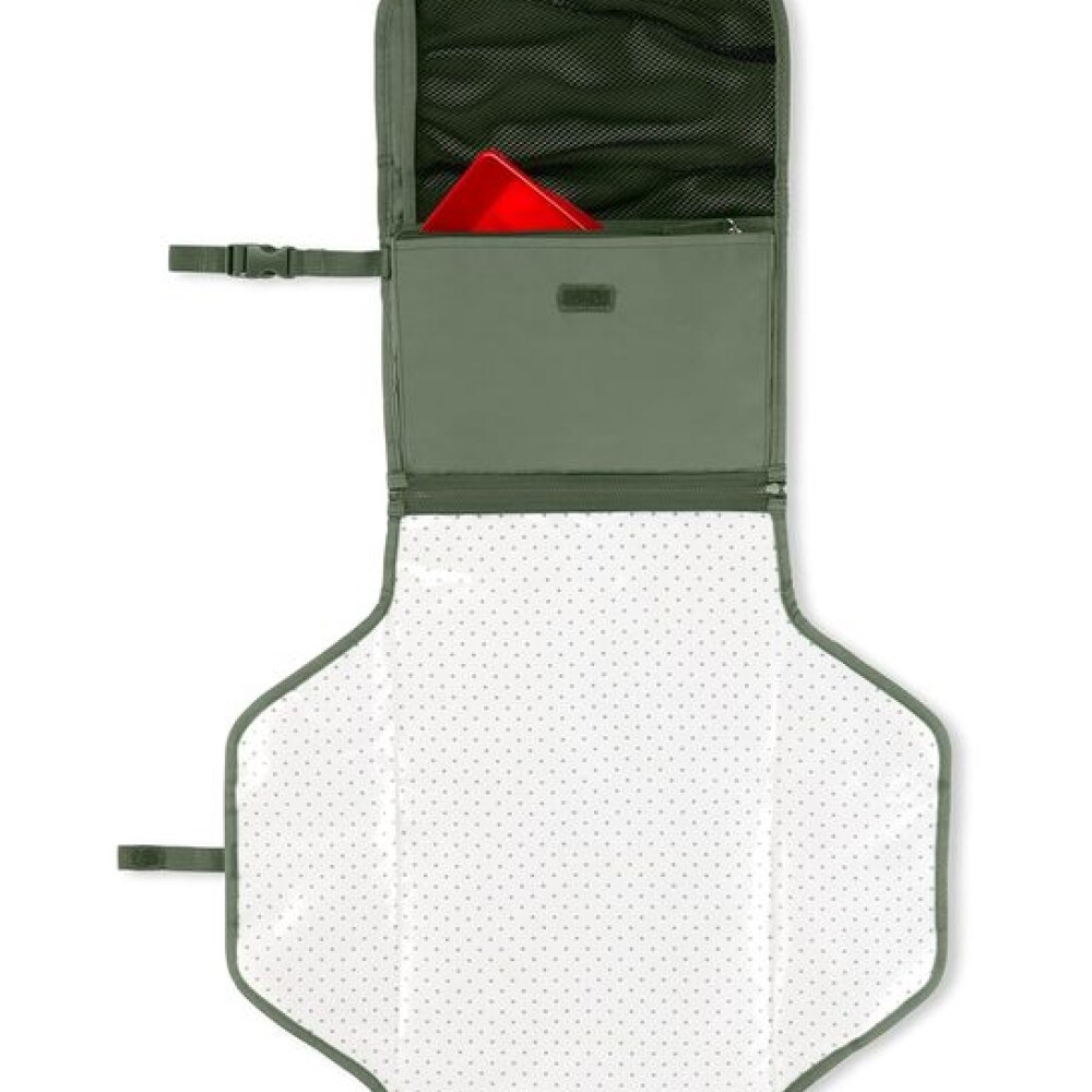 Cambiador portatil XL skip hop verde capitoneado