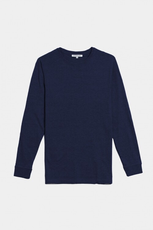 Remera básica m/l AZUL MARINO