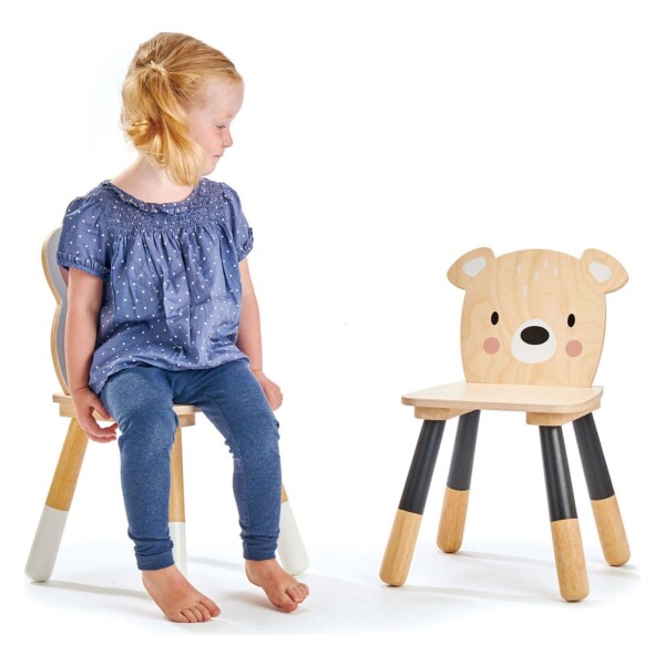 Juguete Silla De Madera Oso Del Bosque Tender Leaf Niños Juguete Silla De Madera Oso Del Bosque Tender Leaf Niños