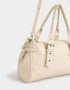 City Cartera Bowling Con Hebillas - Blanco Crudo