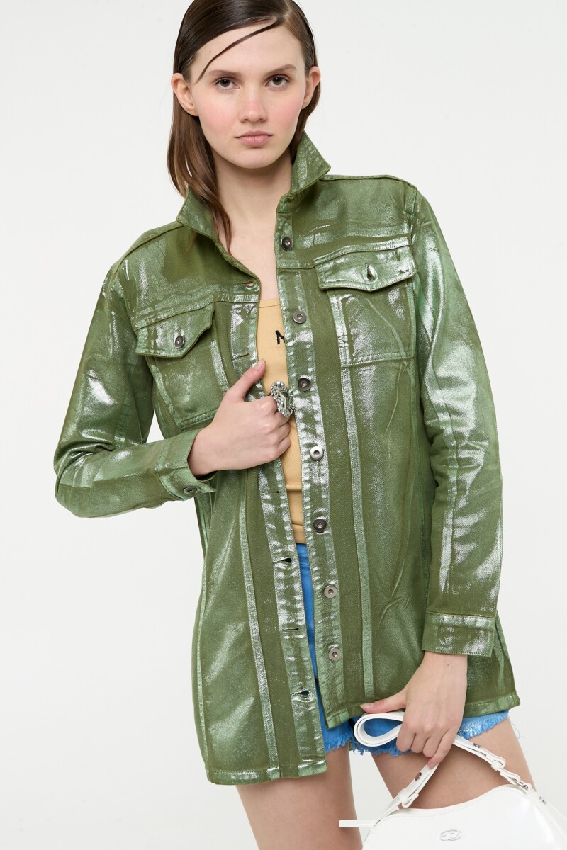 CAMISA DENIM Verde