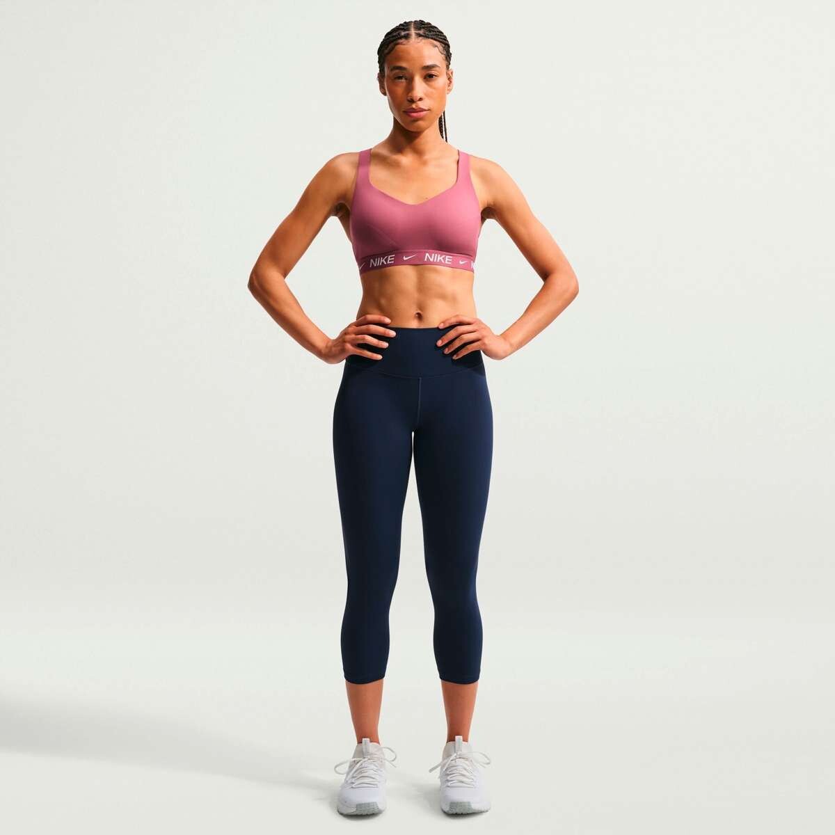 Top Nike Indy High-Support de Mujer - Rosado 