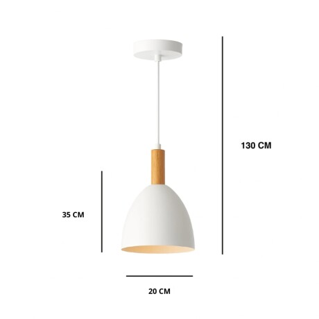 ARTEFACTO COLGANTE DECORATIVO BERT Artefacto Colgante Bert Blanco