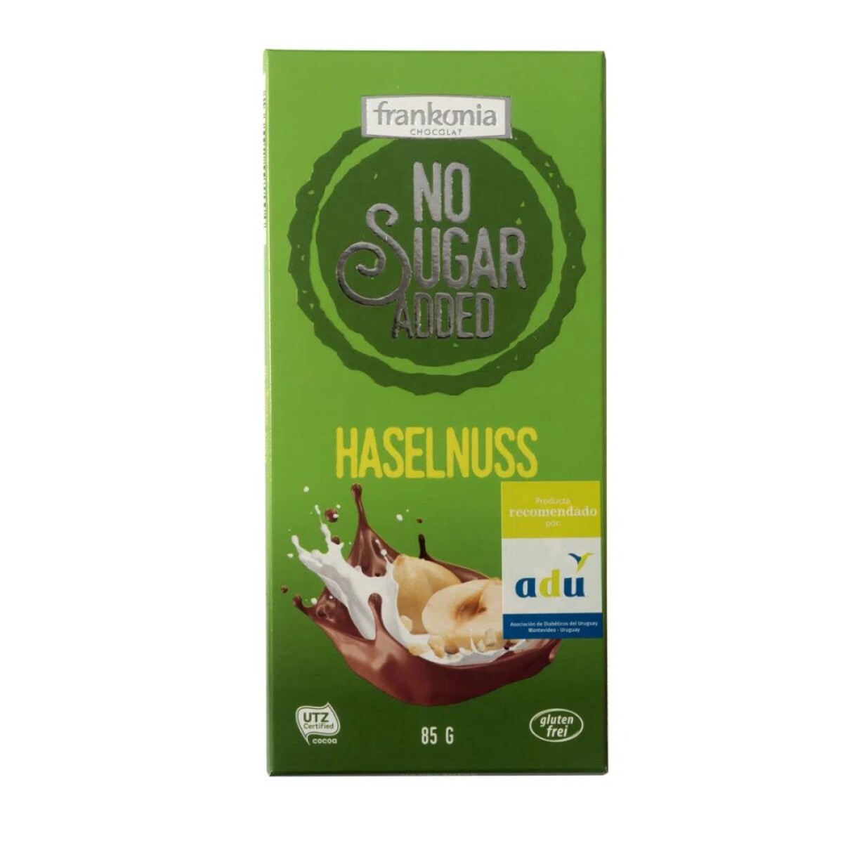 Chocolate Con Leche Y Avellanas Sin Azúcar Frankonia 85g 