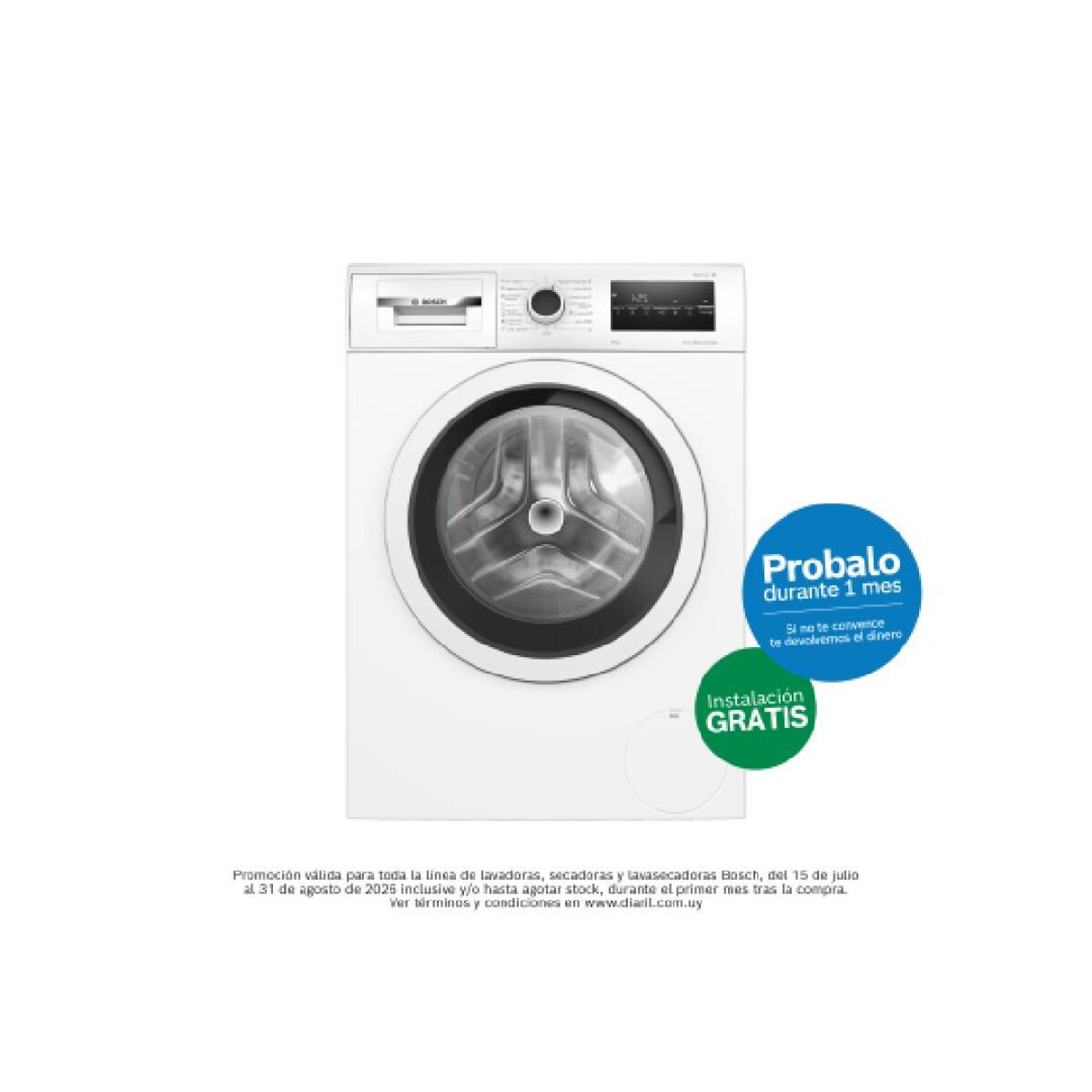 Lavarropas Bosch Inverter WAN24272ES Carga frontal 8 kg 