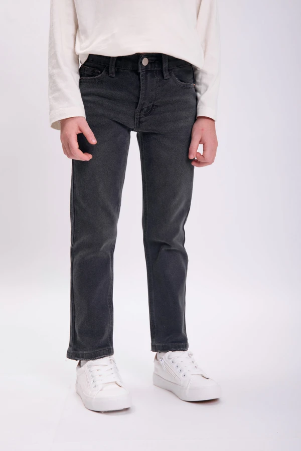 Pantalón jean regular Gris Oscuro