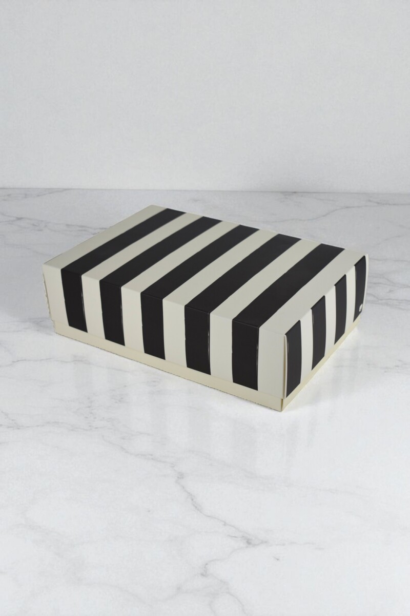 Caja laminada - Caja Estilo Barras - 20x30x9 cm 