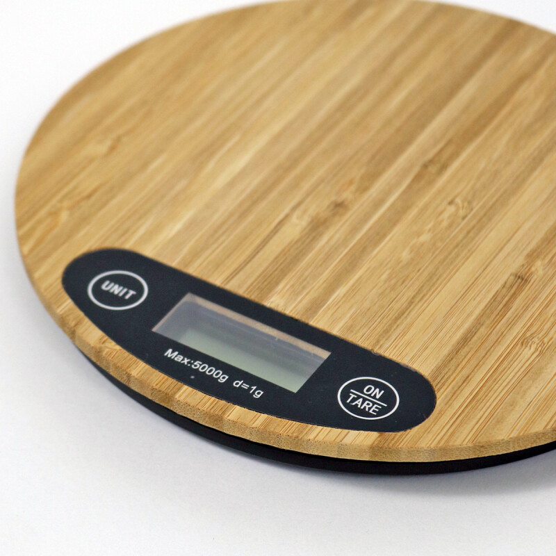 BALANZA BAMBU P/COCINA 5KG Unica