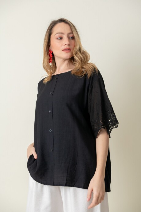 BLUSA GERBERA Negro