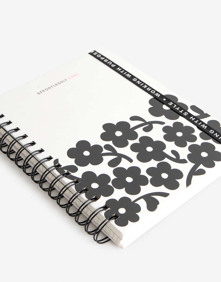 Anotadores Cuadernos y Memos Cuaderno Cuaderno Anillado Estampado 160 Hojas - Combinacion Tricolor