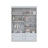 Placard Ropero 4 Puertas MDF y MDP Blanco Americano Placard Ropero 4 Puertas MDF y MDP Blanco Americano