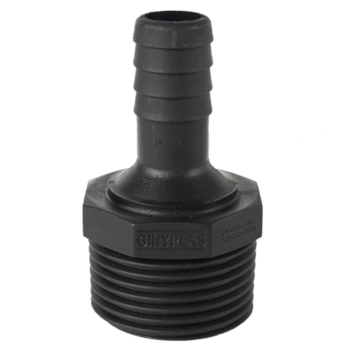 GINYPLAS ESPIGA RIEGO ROSCA MACHO REDUCCIÓN 3/4 x RM 1/2 PUL 