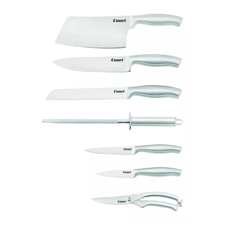 Set De Cuchillos CUORI 8 Piezas Mango De Acero Inoxidable - Nacar Set De Cuchillos CUORI 8 Piezas Mango De Acero Inoxidable - Nacar