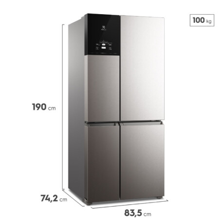heladera refrigerador multidoor electrolux 633 lts ACERO INOXIDABLE