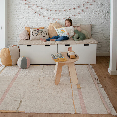 Alfombra lavable - Lanes Vintage Nude XS