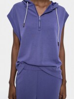 Sudadera Sin Mangas Tacto Suave violeta