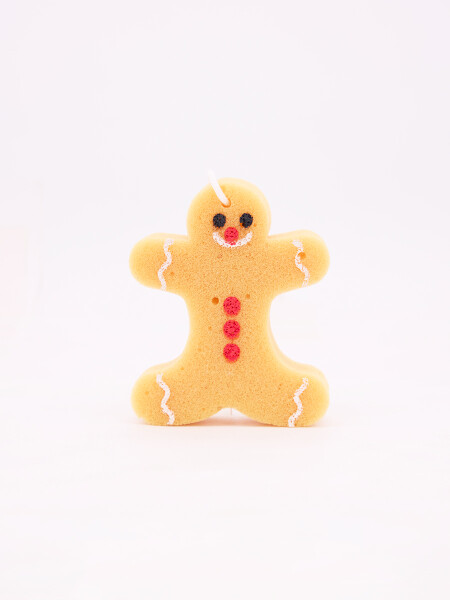 ESPONJA BAÑO MUÑECO JENGIBRE MARRON