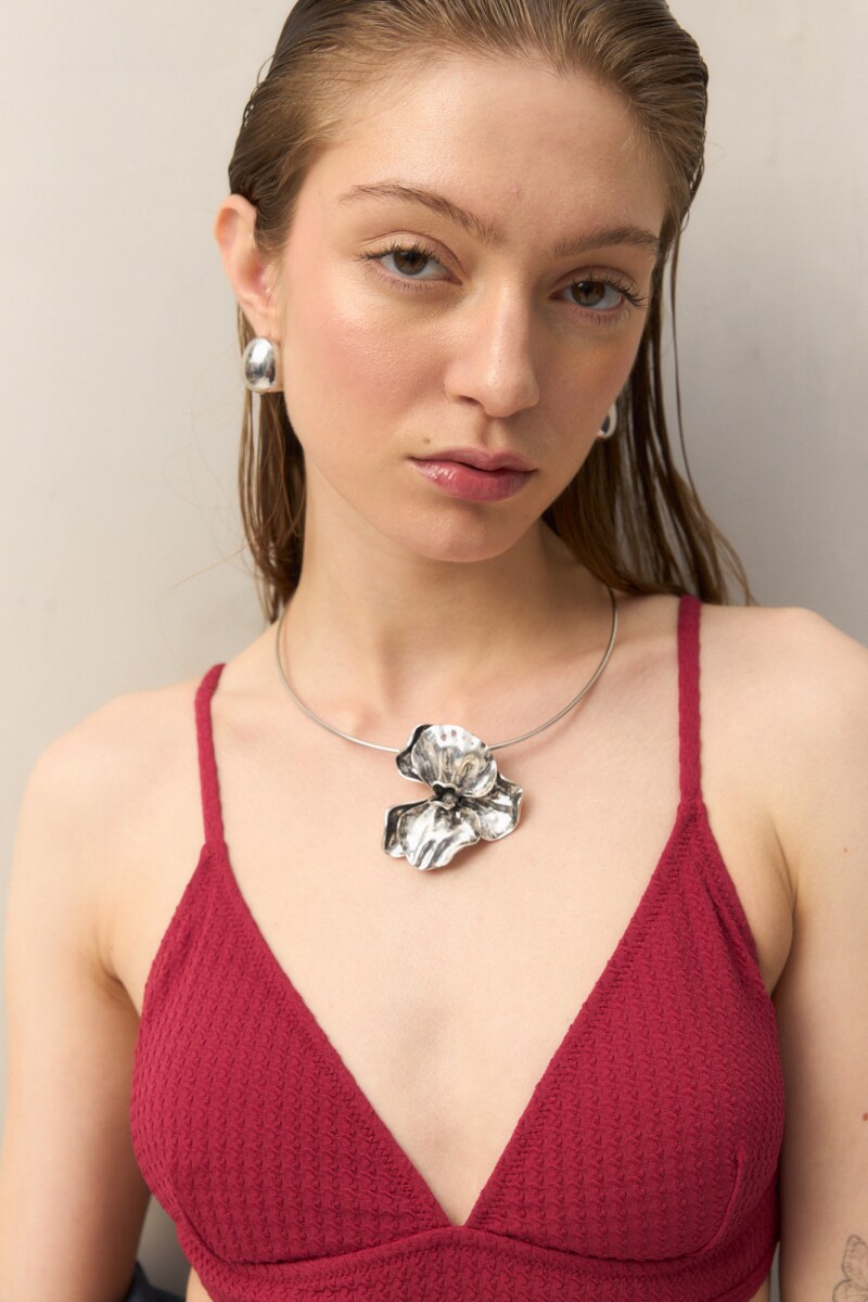 TOP TRIANGULO FIJO CAPARICA Bordó