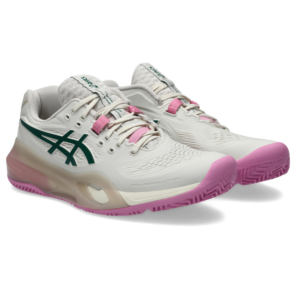 Zapatillas Tenis Gel-Resolution X Padel Mujer Soft Oat/jewel Green