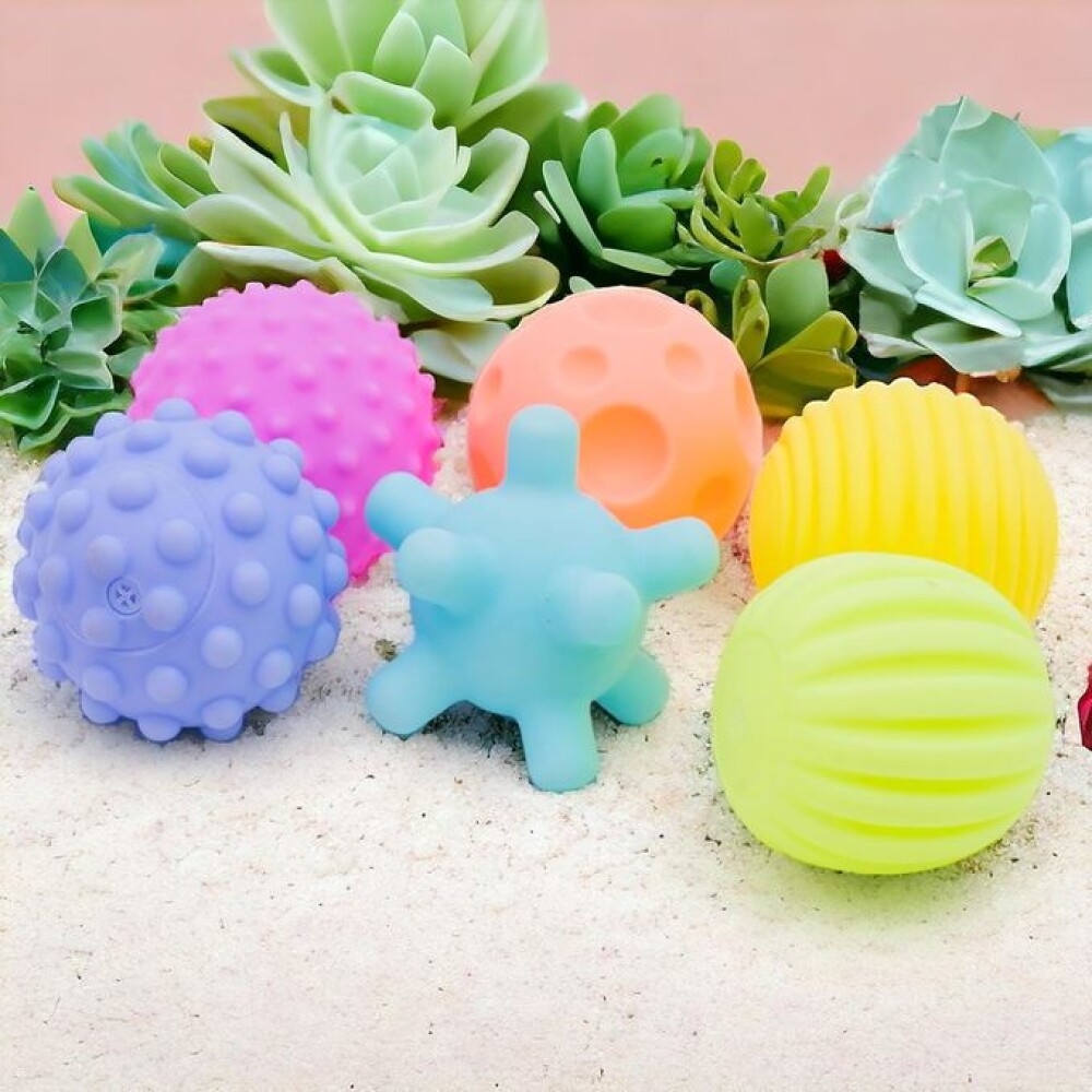 Set pelotas silicona estimulacion colores pasteles