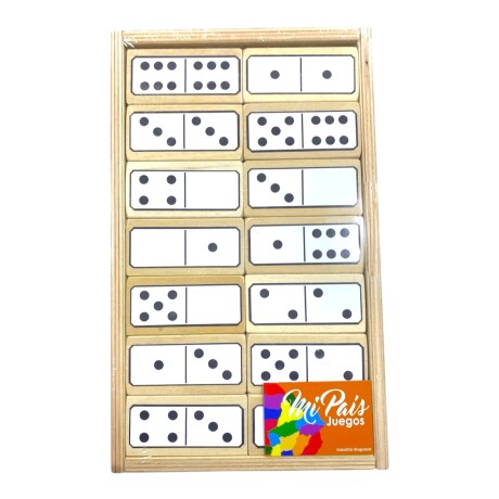 Domino de Madera Gigante Mi Pais Diseño Tradicional