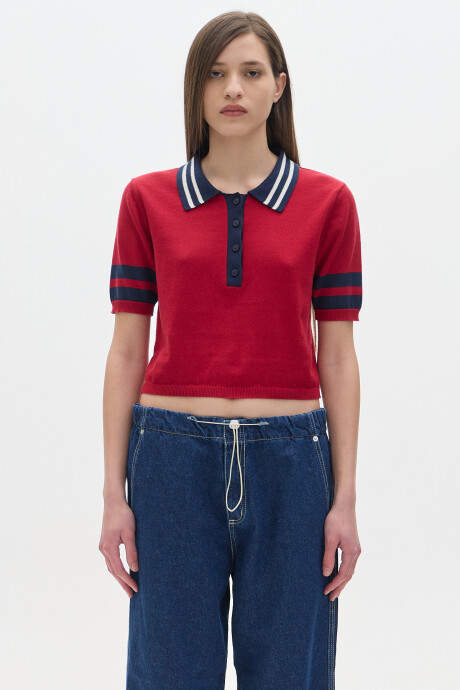 Remera Polo Ker Cherry