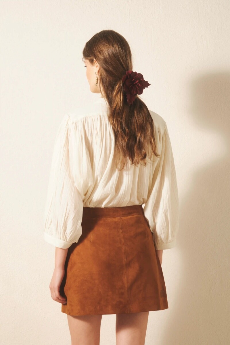 FLD FRINGES SUEDE CUERO Camel