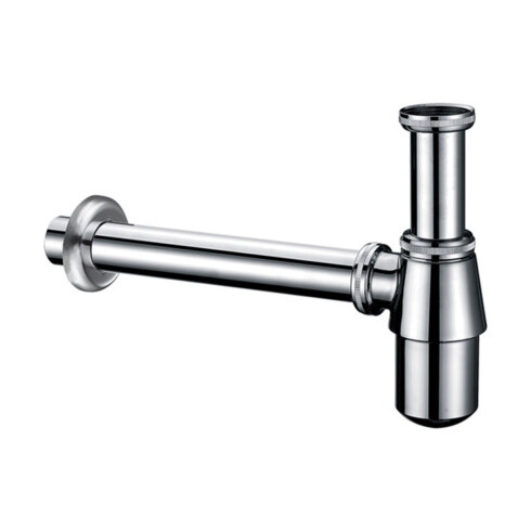 GRIFERIA SIFON BOTELLA DE ZINC CROMO MATE PARA BACHA BAÑO CROMO