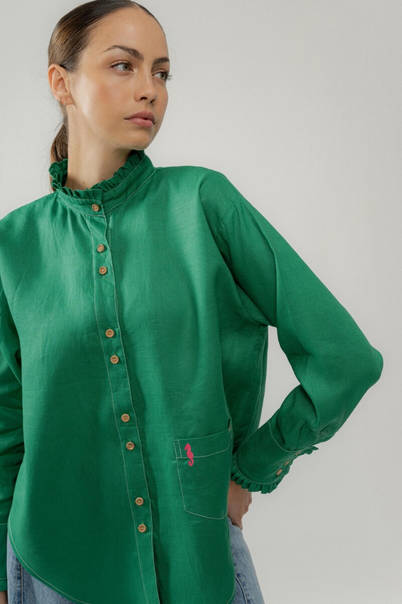 Camisa Ota Linen - Verde 