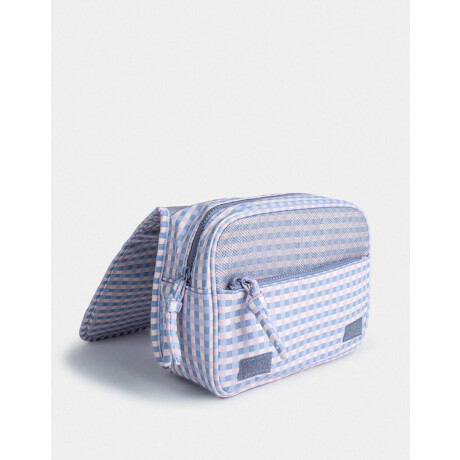 Portacosméticos ''in My Wellnes Era'' Estampado Geometrico