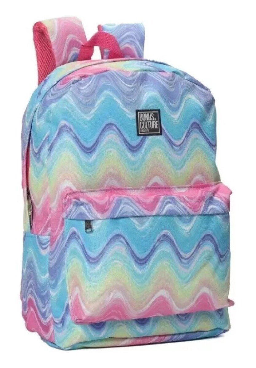 Mochila Bonus® Culture 1 cierre con bolsillo al frente 