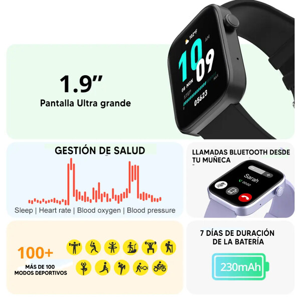 Smartwatch Colmi P71 1,9" AZUL