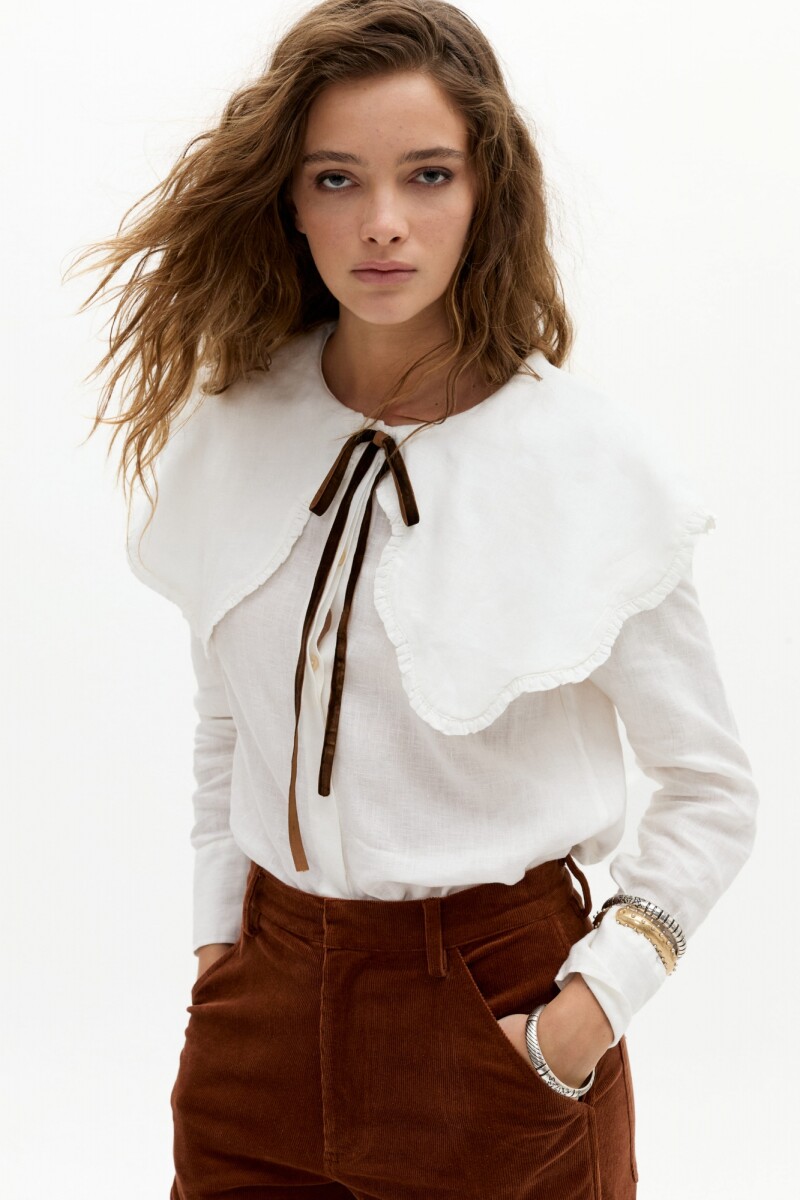 Camisa Aurelia en Lino Off White