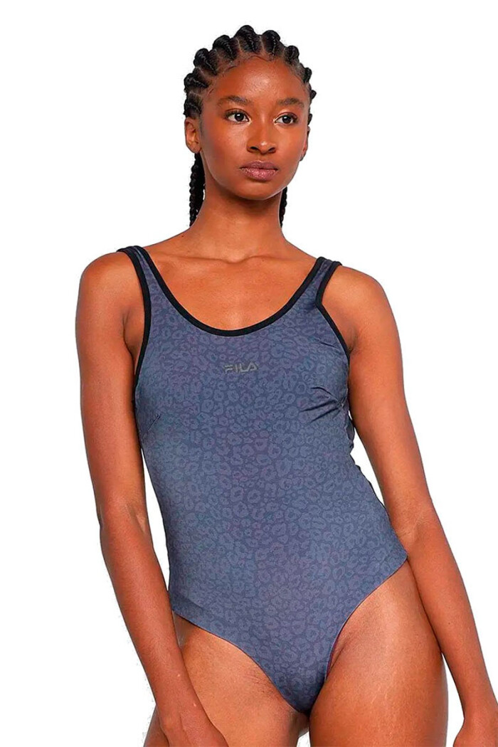 MALLA MUJER FILA DOUBLE Azul-estampado
